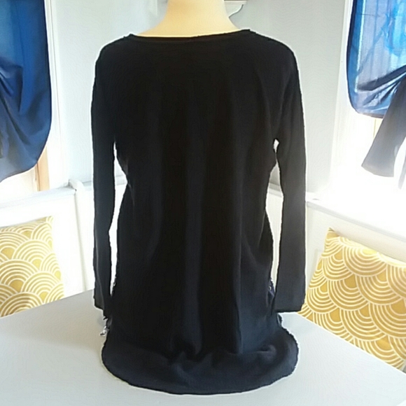 Free People striped tunic sequin sweater New! - Picture 8 of 10